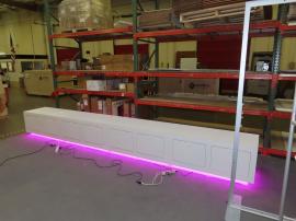 (4) Custom 4 ft. Counters with Locking Storage and Programmable RGB LED Accent Lights -- View 2