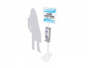 REEX-907 Hand Sanitizer Stand w/ Graphic